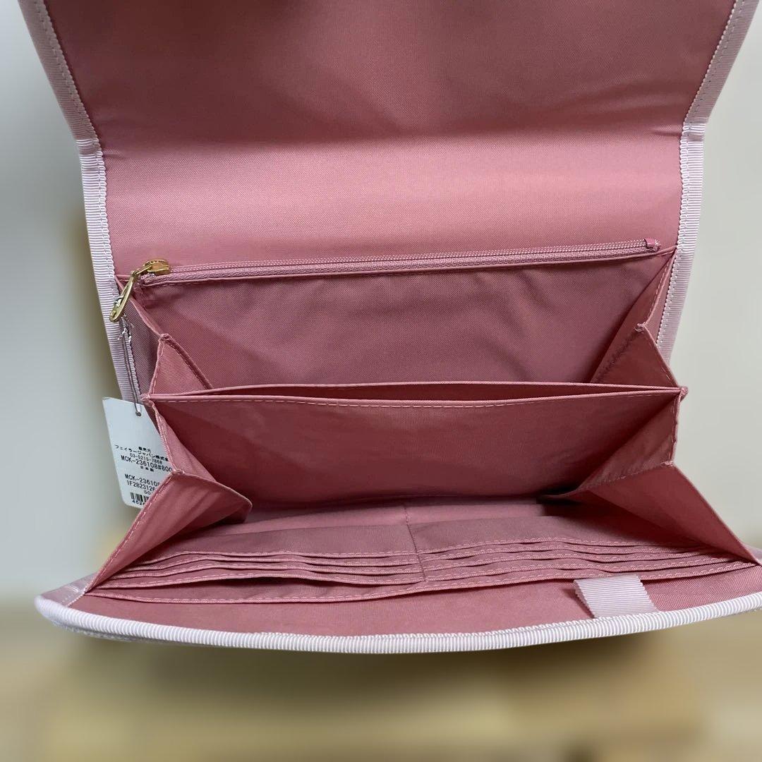 FEHER 猫刺繍 母子手帳ケース ピンク　マイキュートキトゥン マルチケース