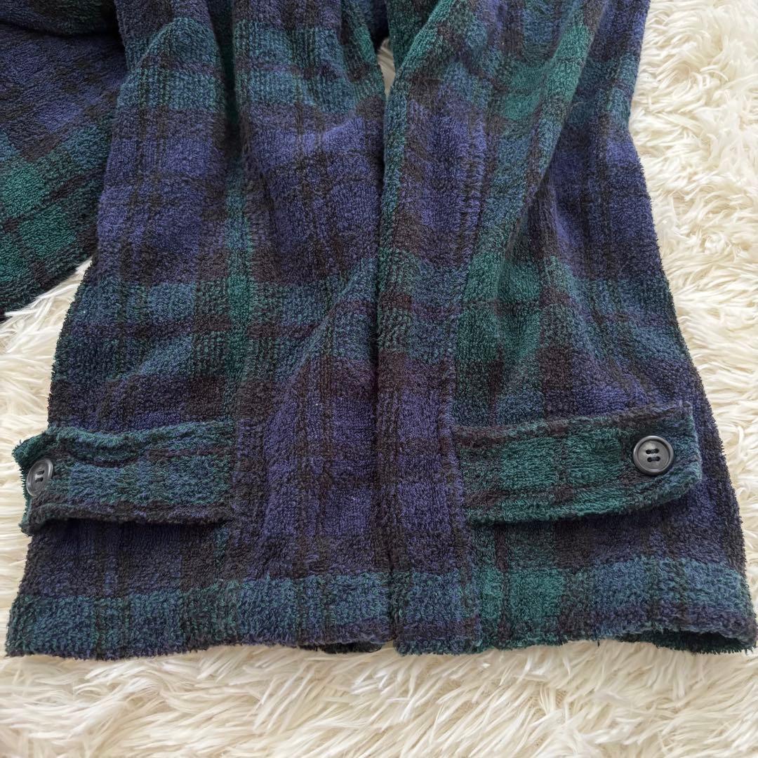 ラルフローレン ロングダッフルコート　タータンチェック メンズM