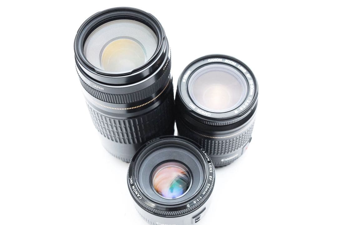 保証付/Canon EOS 90D標準&望遠&単焦点トリプルレンズセット