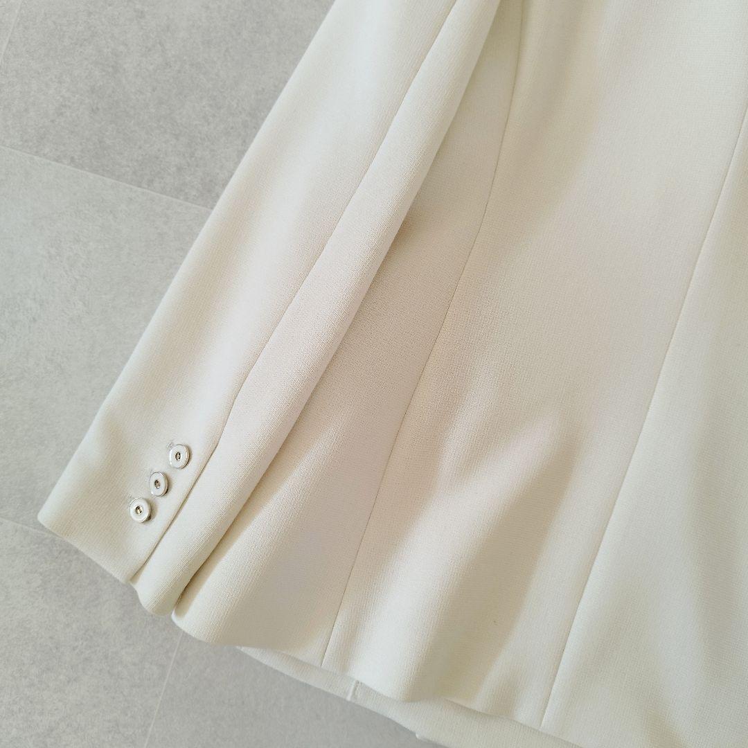 23SS アルアバイル マットストレッチ ダブルブレストジャケット アイボリー