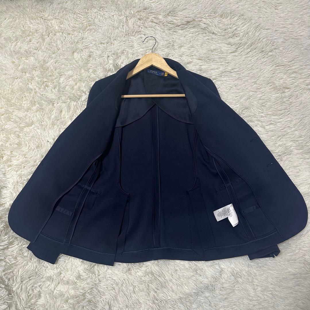 ポロラルフローレンジャケット濃紺ネイビー現行モデル RLロゴ刺繍 金ボタン XS