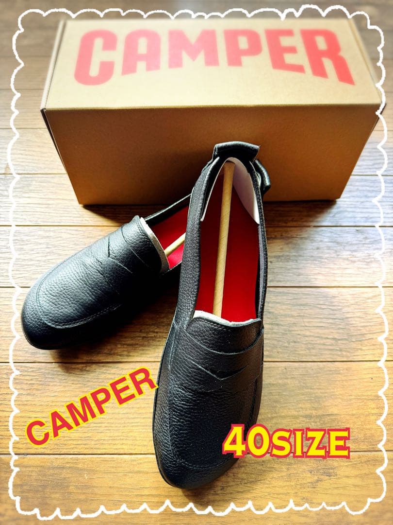 新品未使用CAMPER カンペールレザー 40サイズ