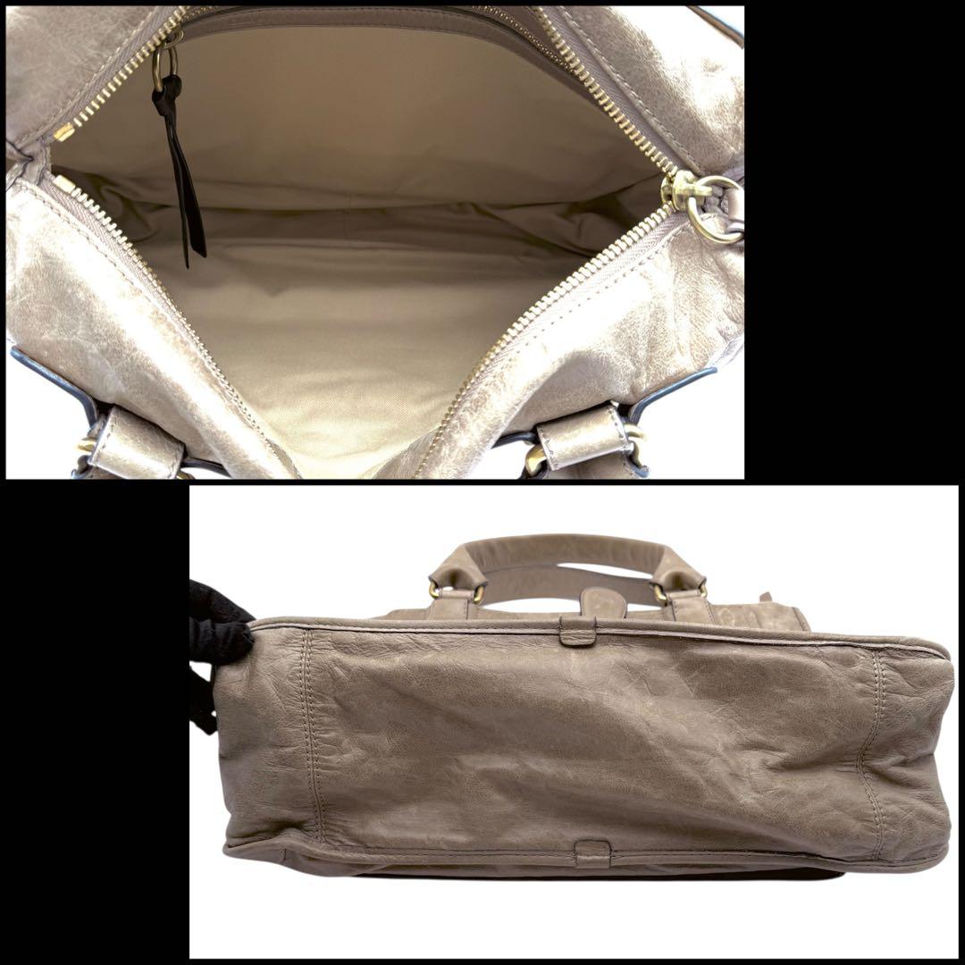 【美品】Chloe クロエ　ベイ　ハンドバッグ　ボストンバッグ　レザー