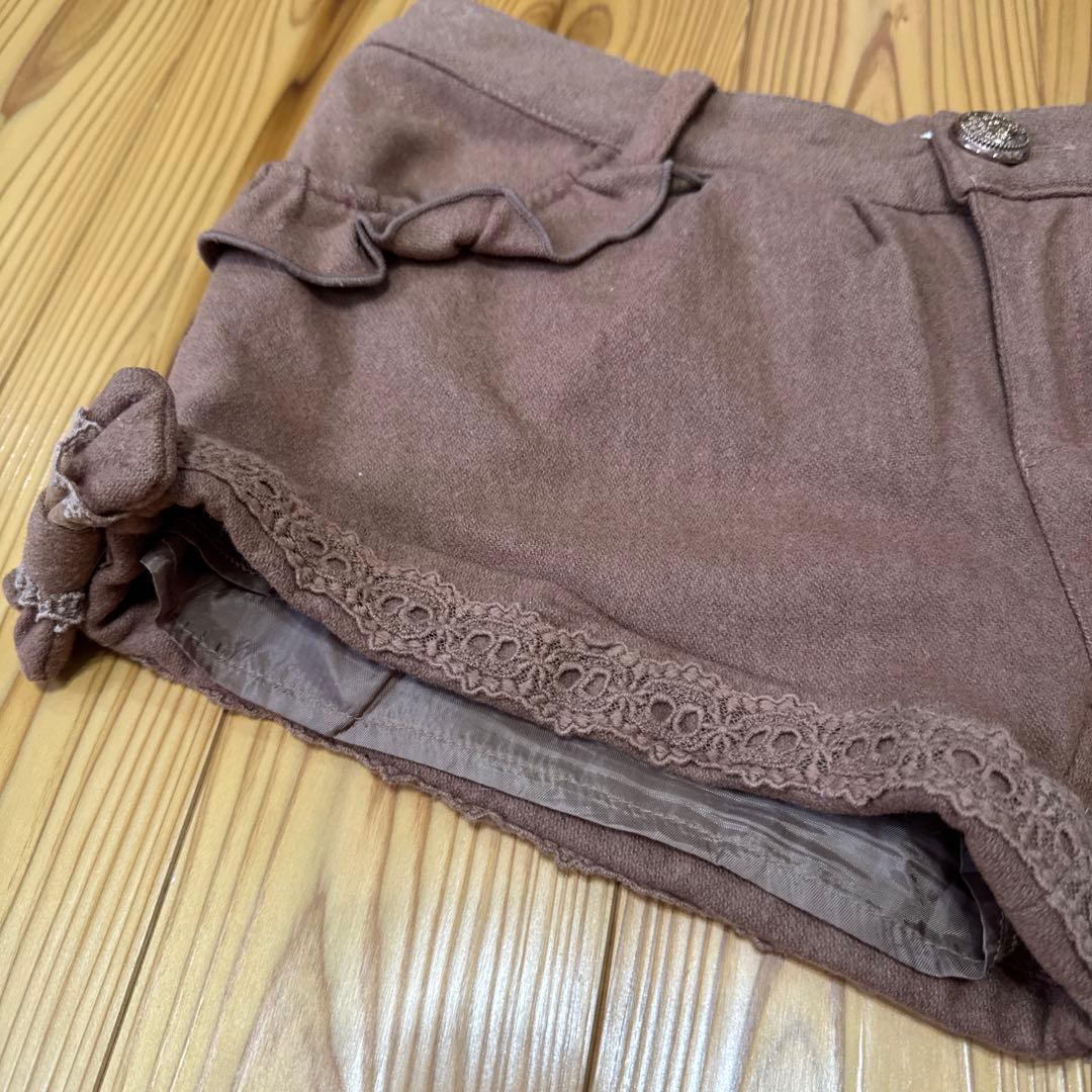 ☆希少☆ LIZ LISA ブラウン フリル付きショートパンツ