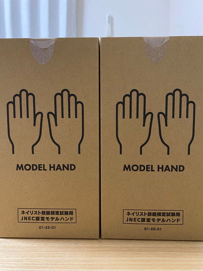 ネイリスト技能検定試験用JNEC認定モデルハンド　２つ