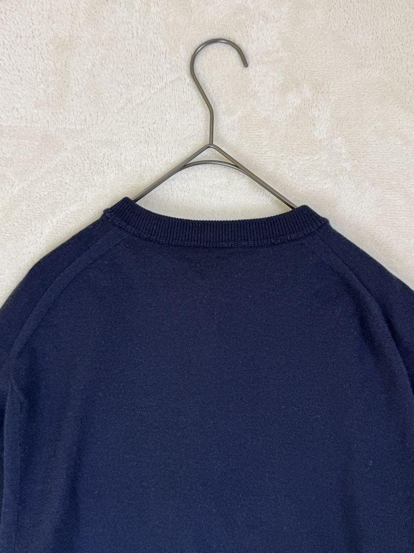 ORCIVALオーシバル　メタルボタンカーディガン　ボリュームスリーブ　紺色