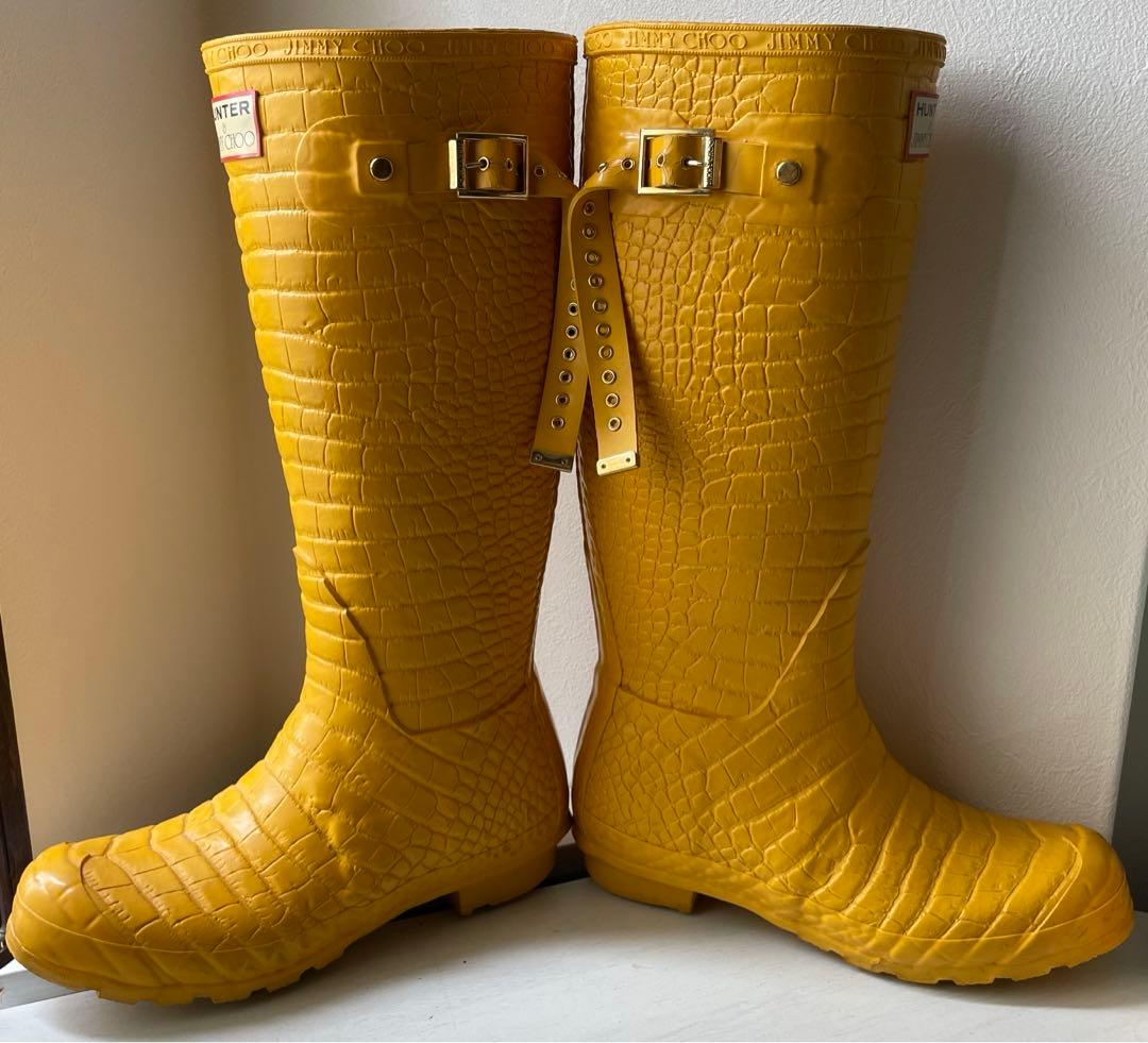 【日本未発売】HUNTER ハンター ジミーチュウ コラボ 長靴 レインシューズ