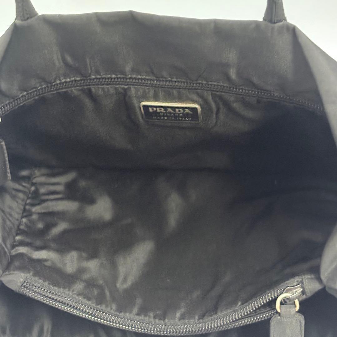 PRADA ナイロン トートバッグ ブラック 三角ロゴ 大容量 ハンドル傷あり