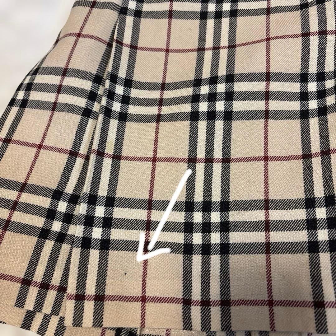 バーバリーブルーレーベル　ミニスカート　ノバチェック　巻きスカート　S