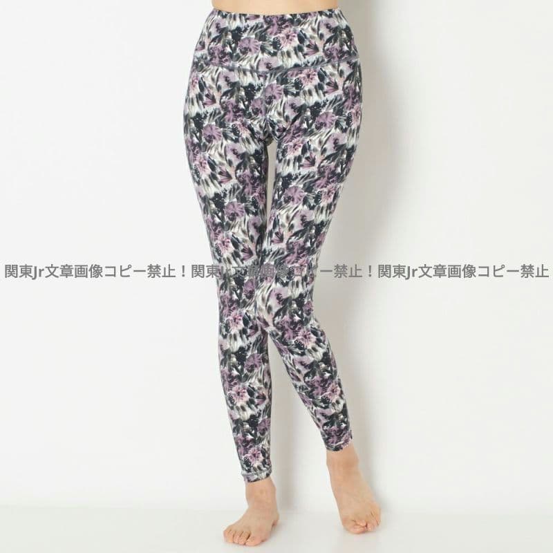L suria ヨガパンツ DPK レギンス スポーツタイツ 総柄 フラワー