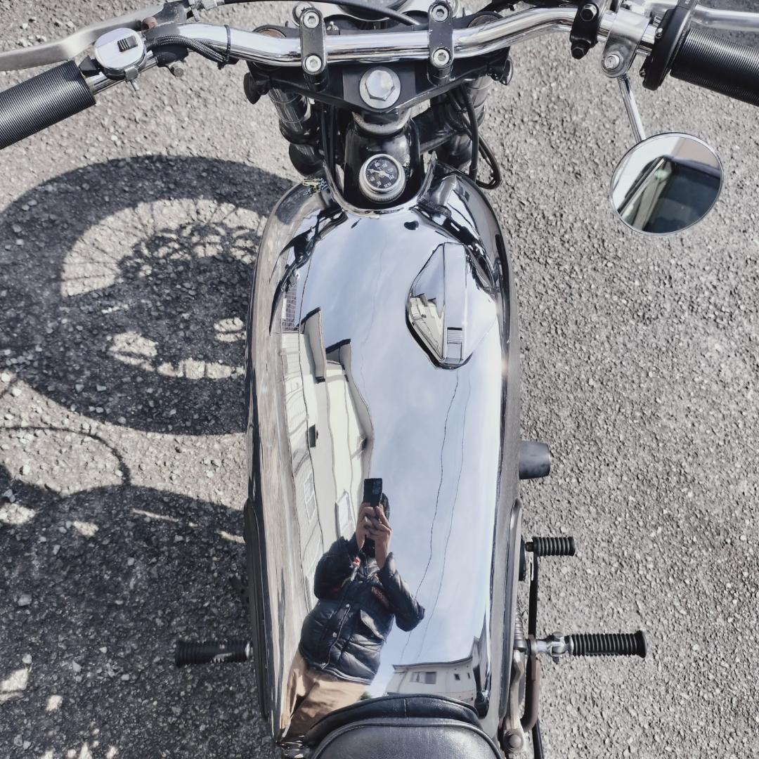 YAMAHA SR400/500用 メッキ ナロータンク