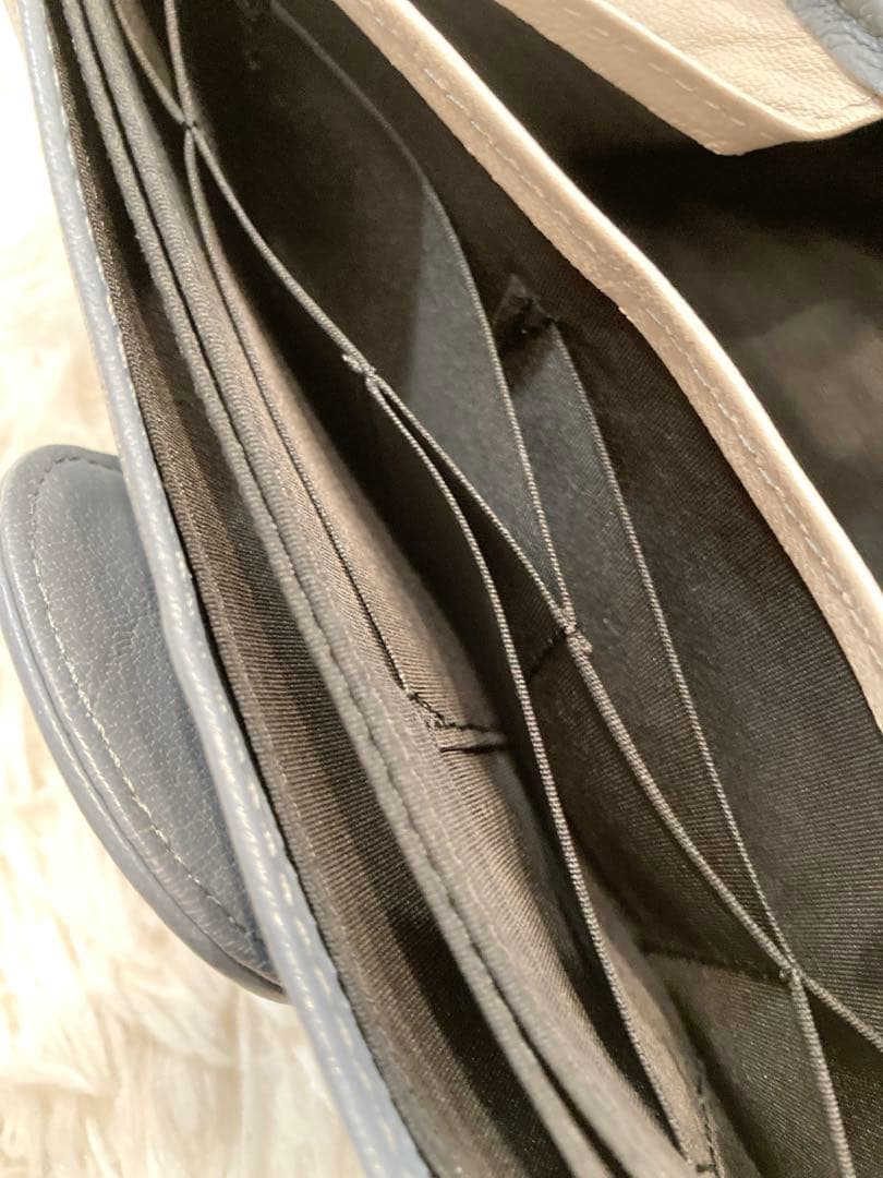 【美品】HIROKO HAYASHI ベファーナ　長財布ミニ　ライトブルー