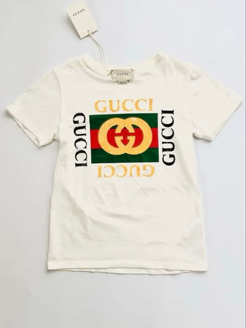 GUCCIチルドレンロゴTシャツ[10]