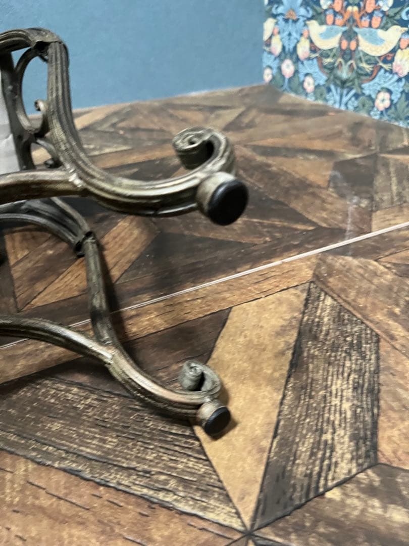 スツール スリム アイアン インテリア アンティーク 猫脚 ビンテージ ショート