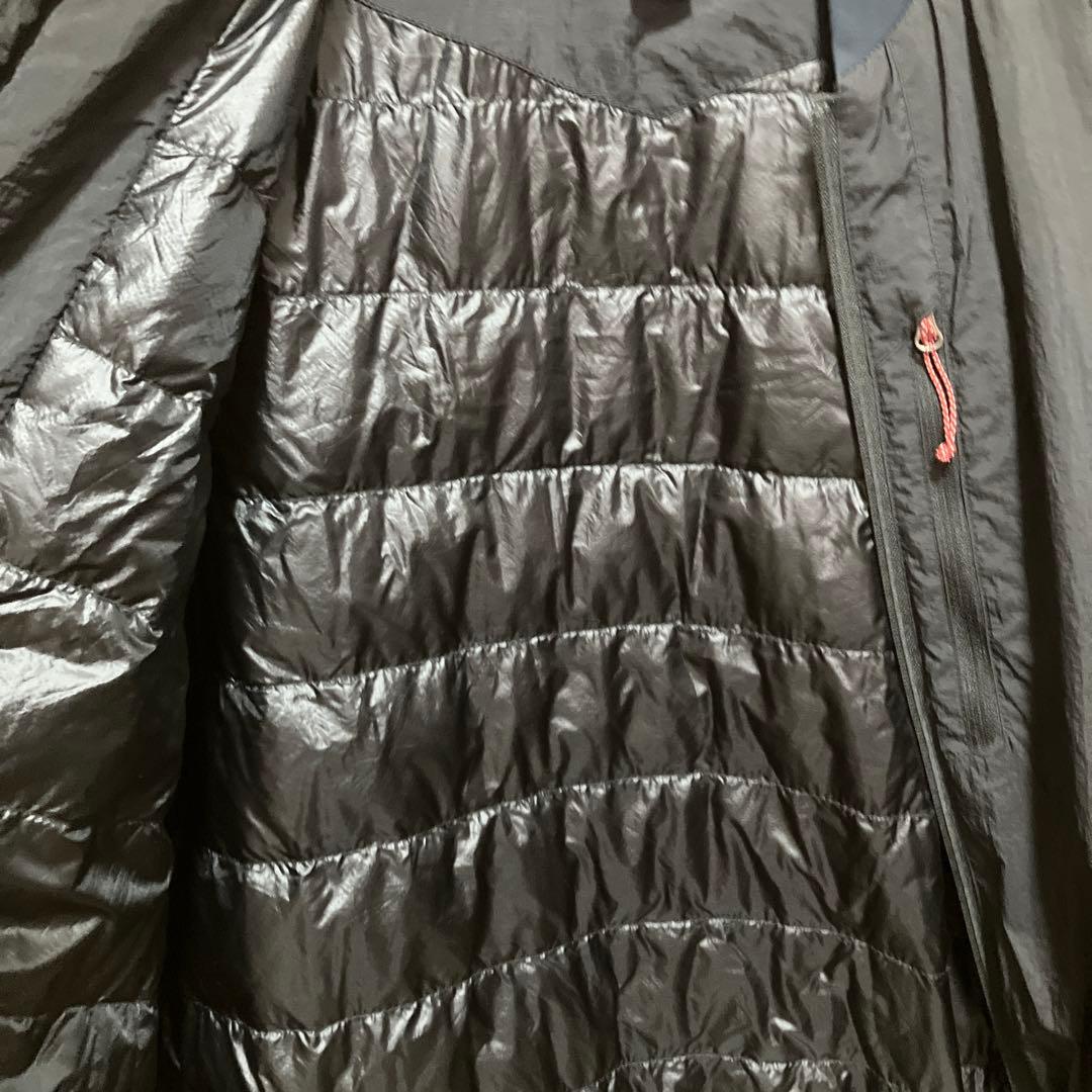 セール❗️ナンガ　ソフトダウン バーシティブルゾン　Mサイズ　ブラック