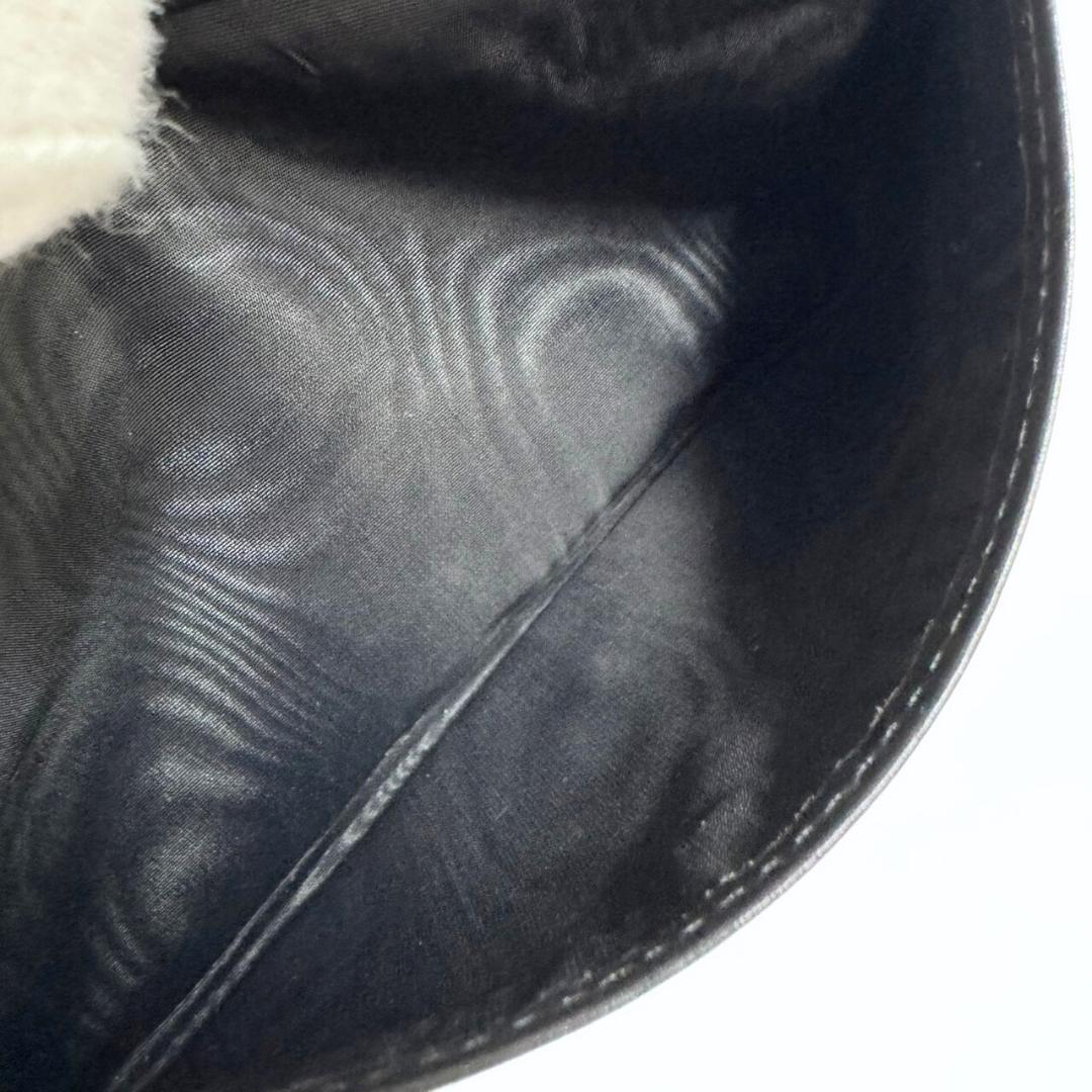 シャネル 二つ折り長財布 ココマーク ブラック キャビアスキン