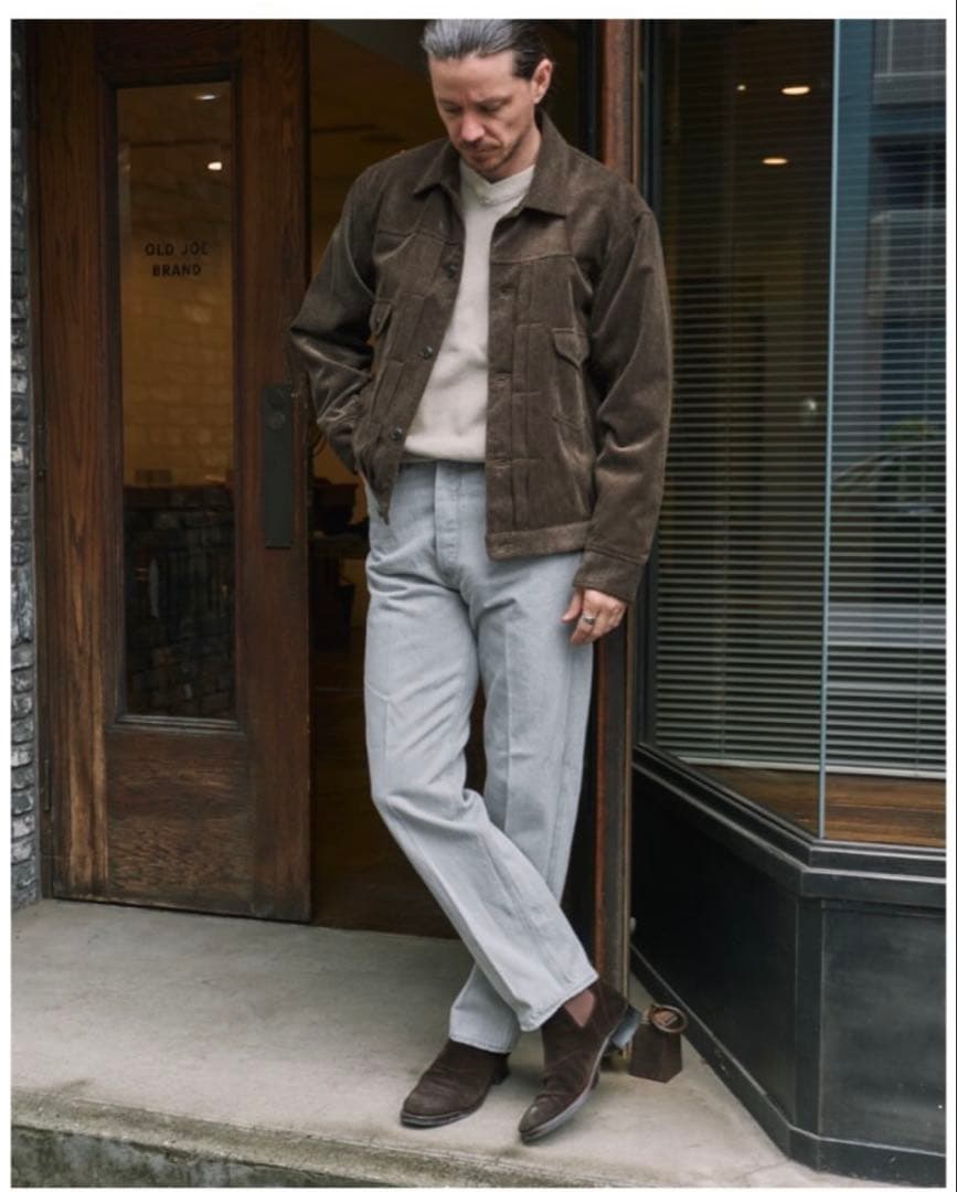 L*T様 OLDJOE コーデュロイジージャン ブラウン 40L新品252OJ-