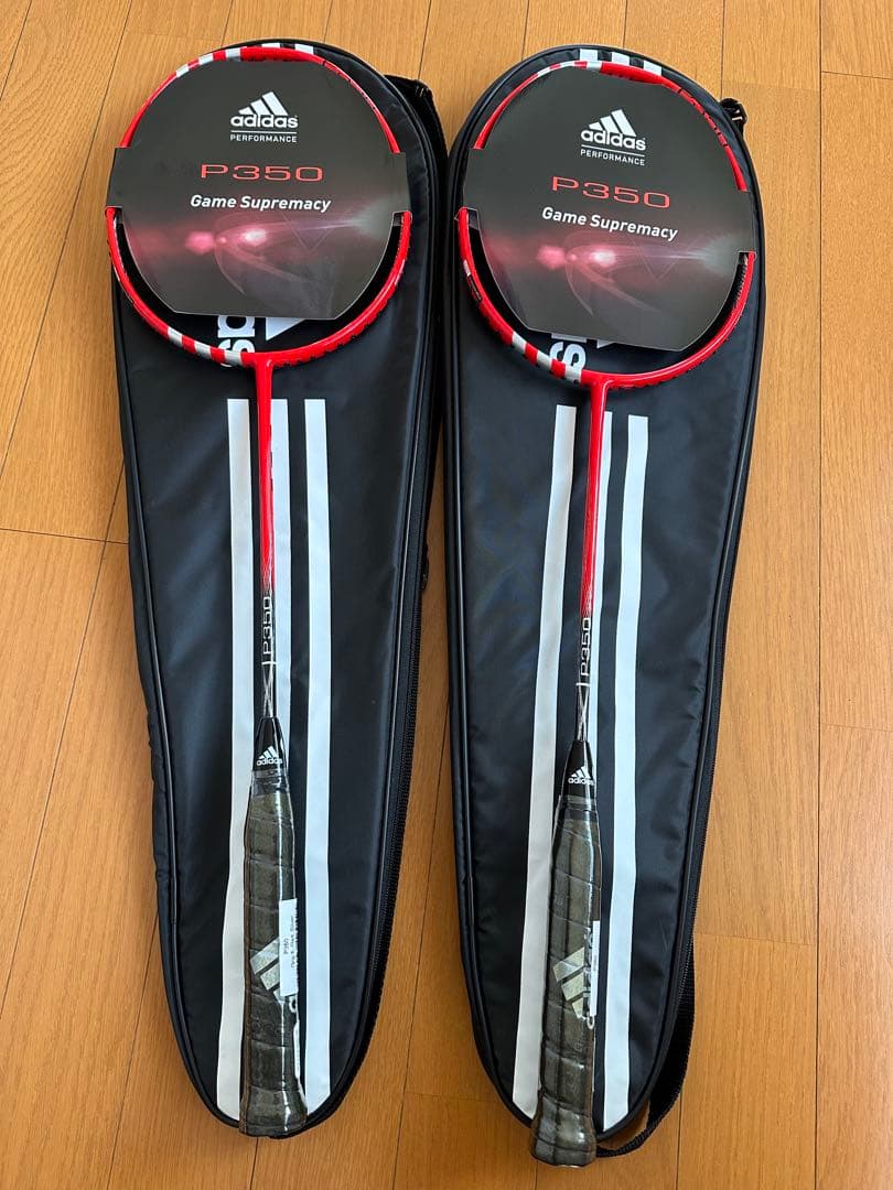 adidas P350＊4本、F300＊4本、E100＊2本