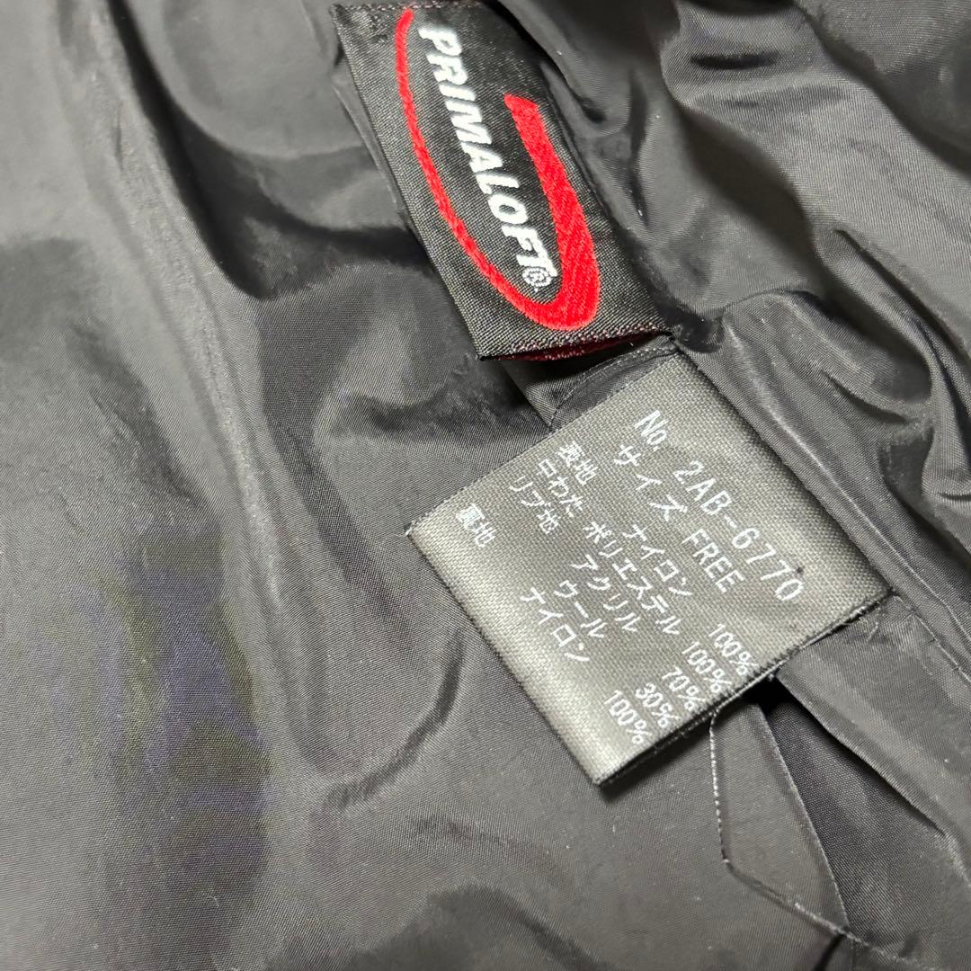 ヒステリックグラマー デビルヒスガール プリマロフト中綿ジャケット ブラック F