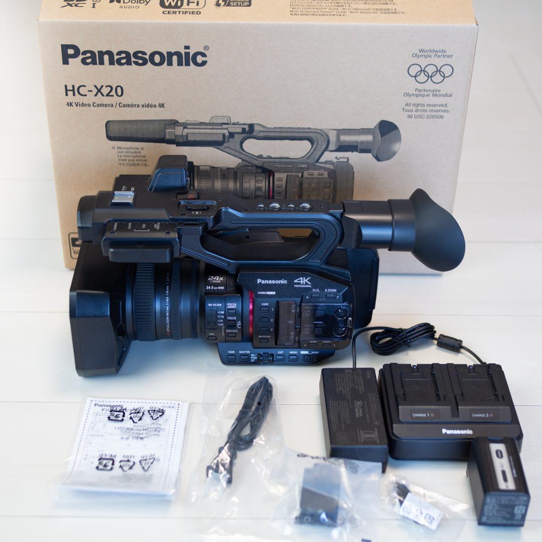 Panasonic HC-X20-K 業務用ビデオカメラ 通電時間38h