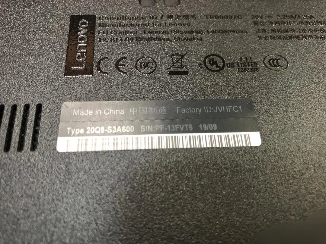 ThinkPad L590 Corei5 8GB SSD256GB win11㉒