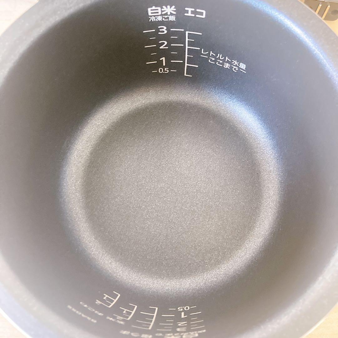 TIGER タイガーマイコンジャー 炊飯器 JBS-A055 ３合炊き 黒特厚釜