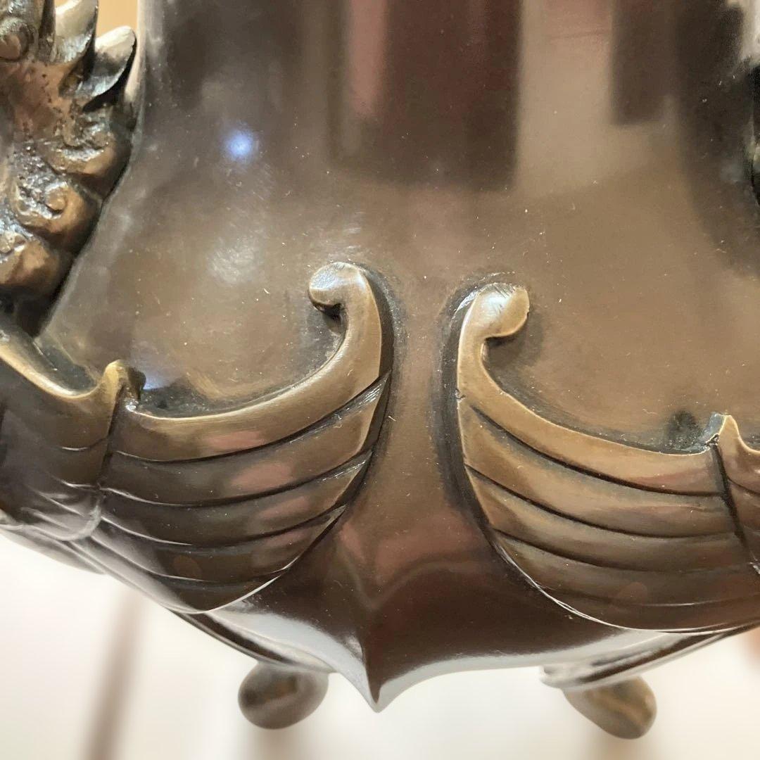 茶道具・花器花瓶　薄端・鳳凰足　ビンテージ　古道具(蔵出し骨董品)