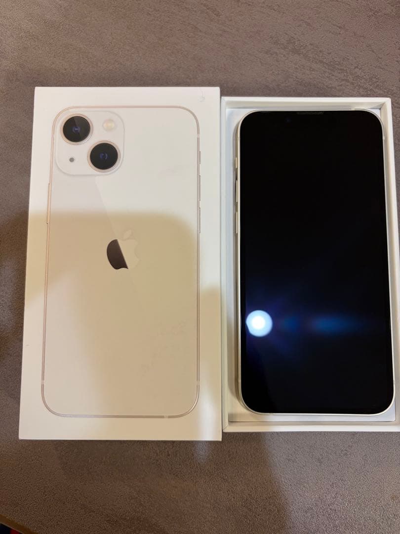 ★美品★Apple iPhone 13 mini 128GB 本体 スターライト