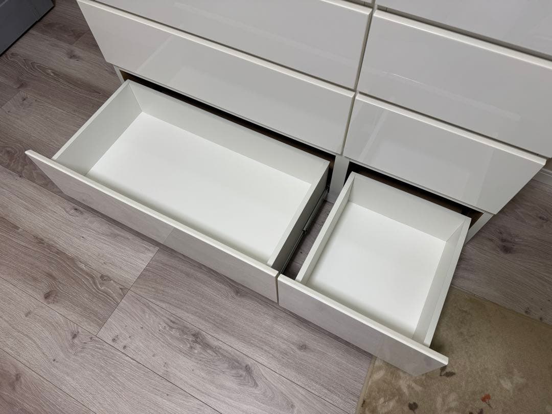 ニトリ ローチェスト クエス　ホワイトウォッシュ 120cm幅