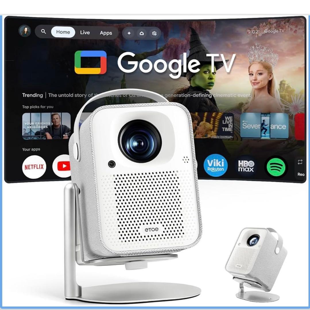 ETOE プロジェクター GoogleTV搭載 キッズモード搭載 音声操作