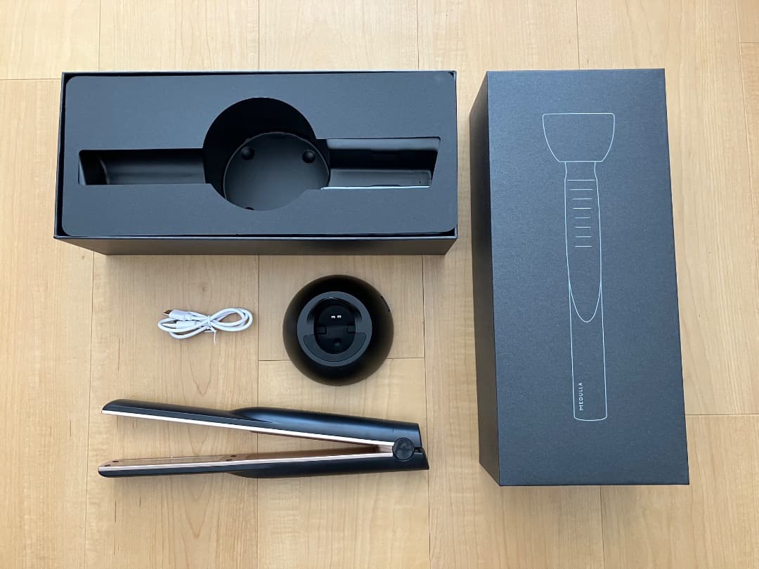 MEDULLA ヘアアイロン 黒/ローズゴールド