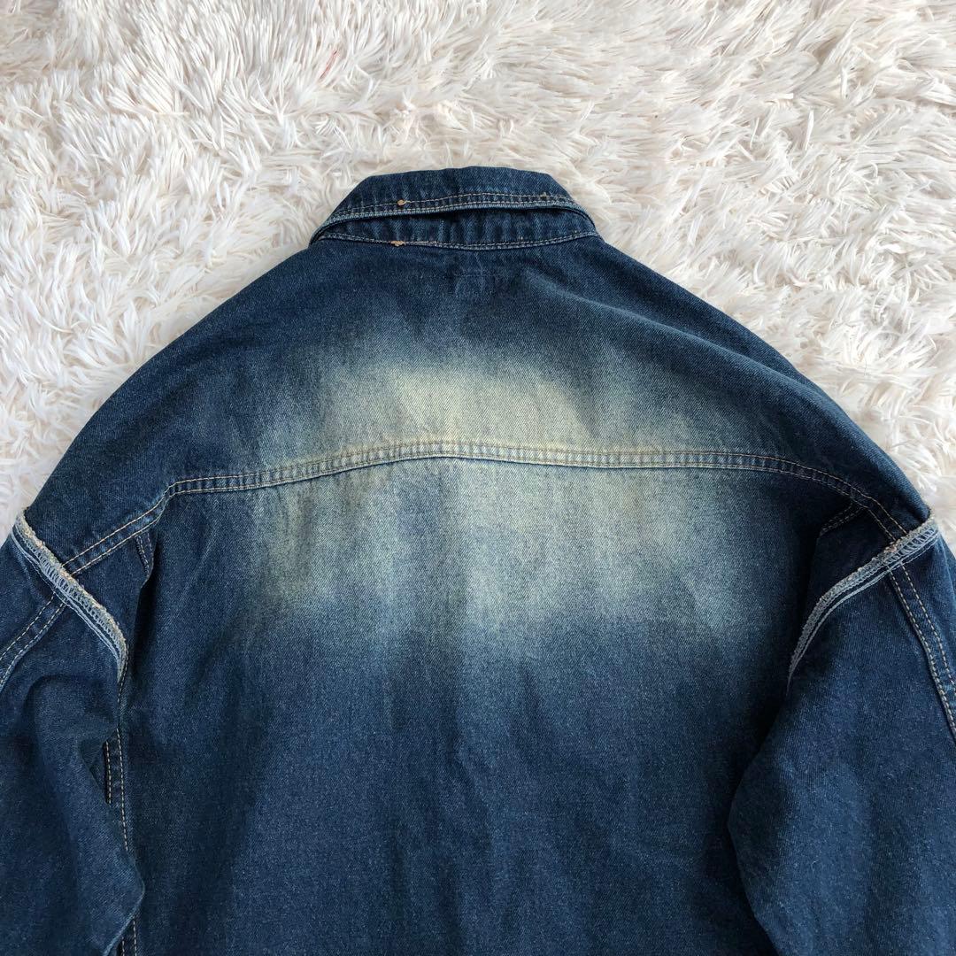 GLAMOUR　グラマー　オーバーサイズ　デニムジャケット　グラデーション