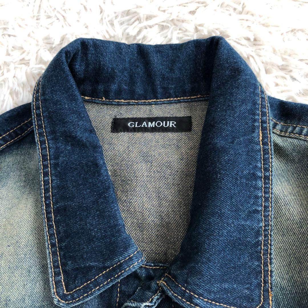 GLAMOUR　グラマー　オーバーサイズ　デニムジャケット　グラデーション