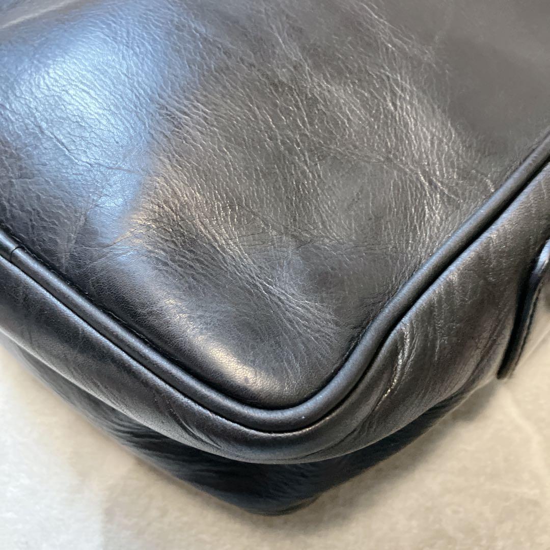 【美品】 BALLY レザー ショルダーバッグ サコッシュ スクエア ブラック