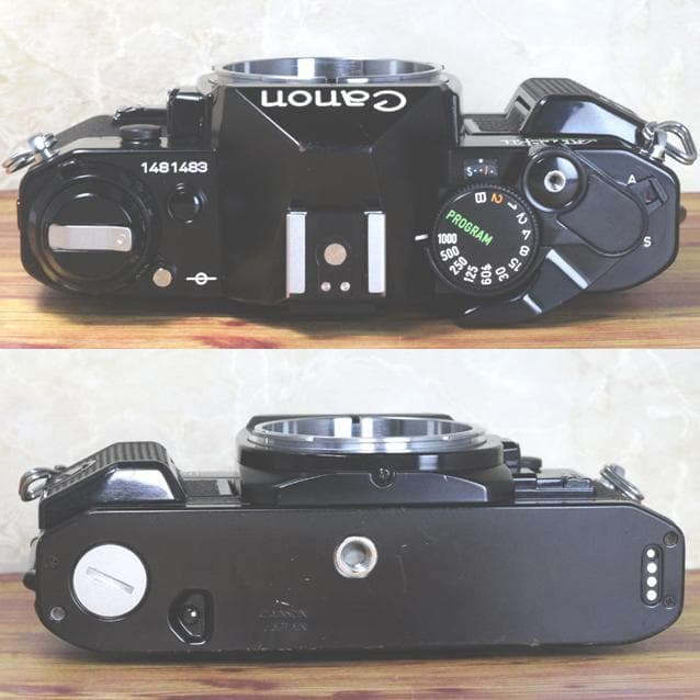 【整備済完動品】CANON AE-1 PROGRAM 黒＋New FD 50ｍｍ