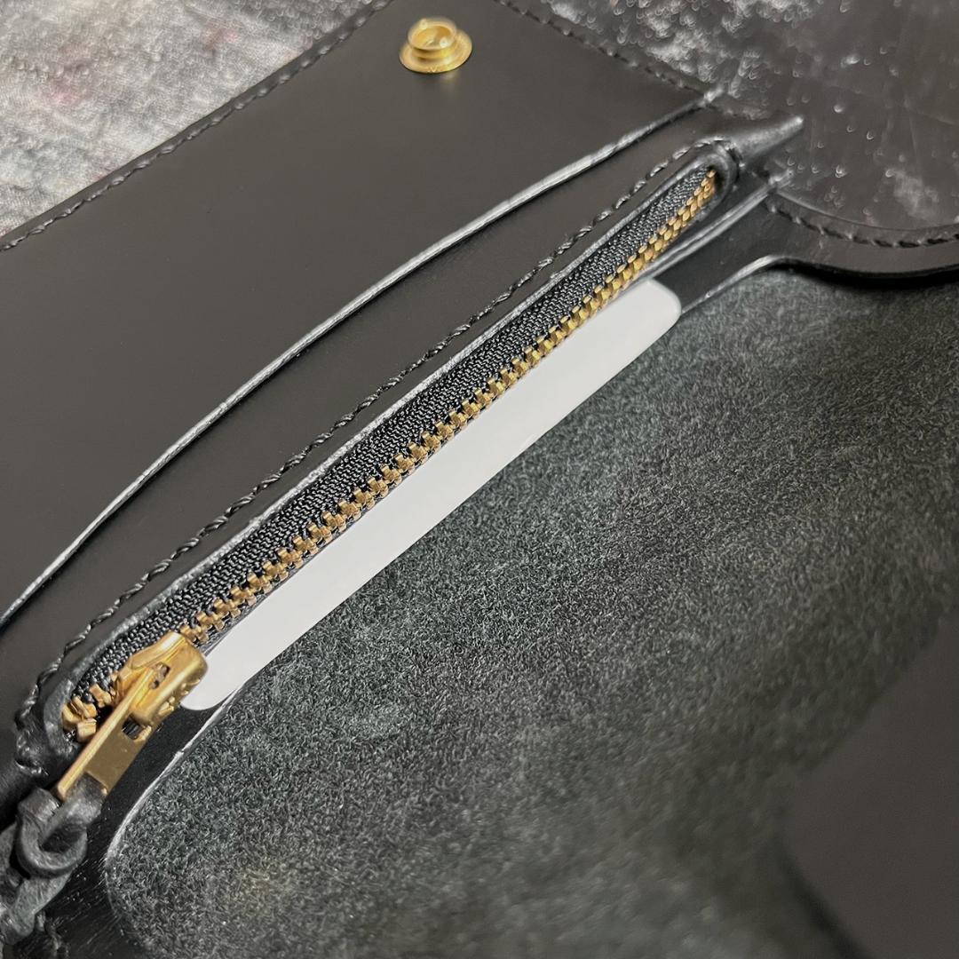 トラッカーウォレット イタリアレザー 3層 長財布 折り財布 #338ミドル