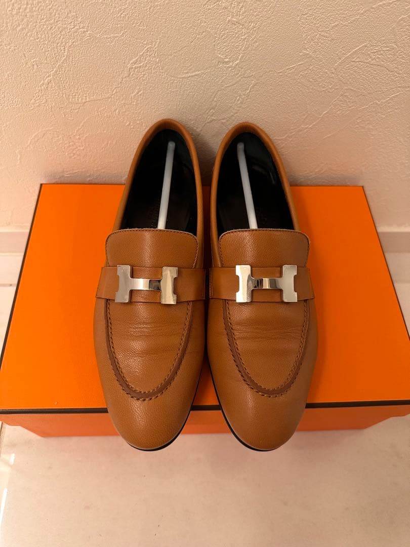 エルメス モカシンパリ 34.5(22.5㎝相当)　箱付き