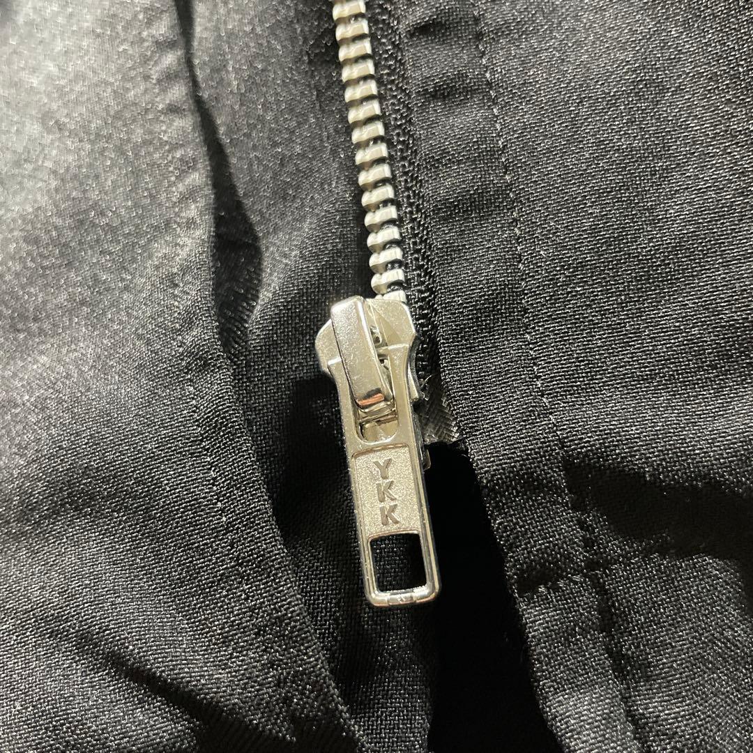 げ*ー様 ブラックコムデギャルソン　ポリ縮絨　製品染め ギャザー　パーカー　ブラ