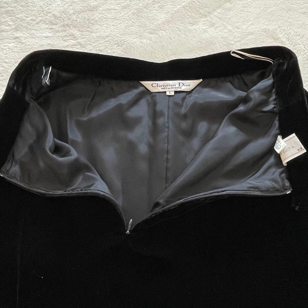 Christian Dior クリスチャンディオール　セットアップ　ベロア　黒