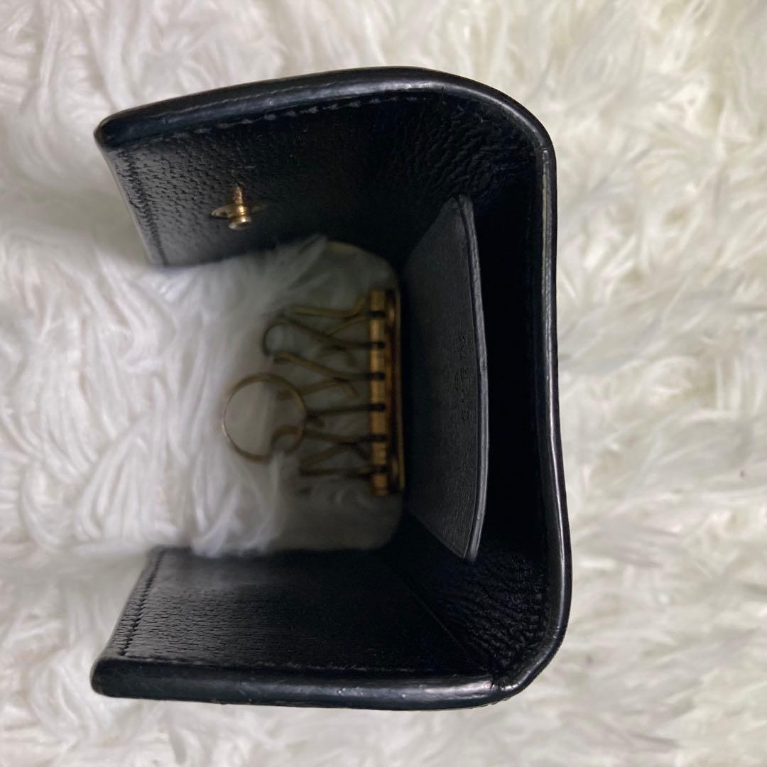 GUCCI グッチ アニマリエ BEE 6連 レザー キーケース ブラック