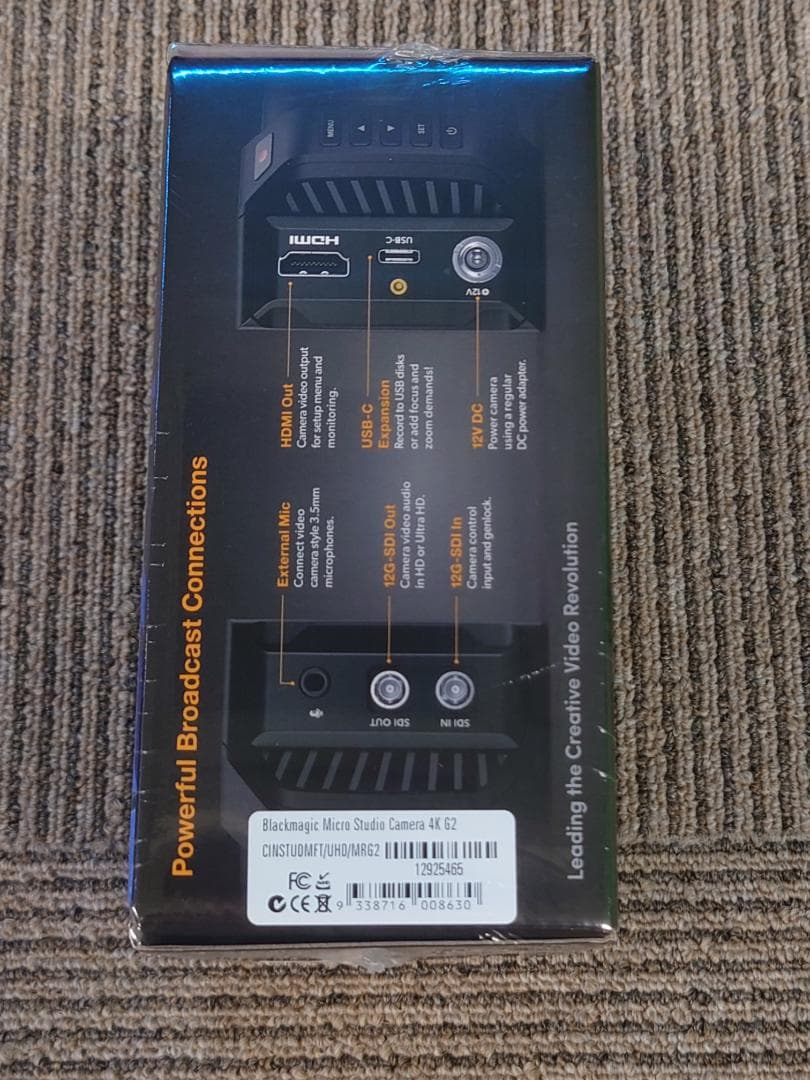 新品 Blackmagic Micro Studio Camera 4K G2
