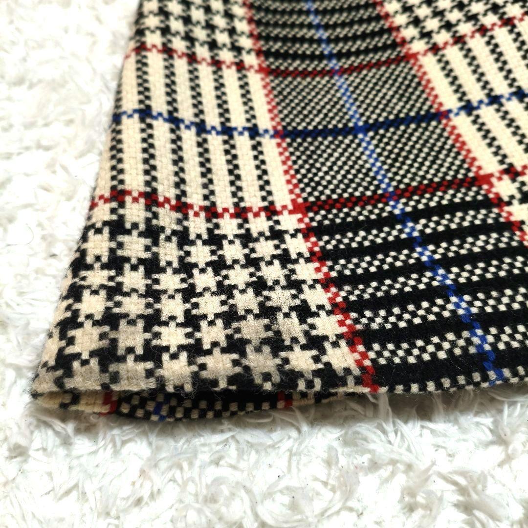 LoisCRAYON ロイスクレヨン ポンチョ ファー コート ケープ チェック