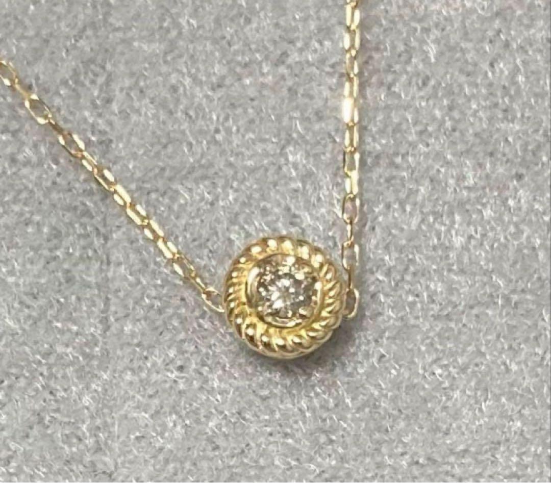 【未使用】K18 ダイヤモンド ネックレス 定価44,000円