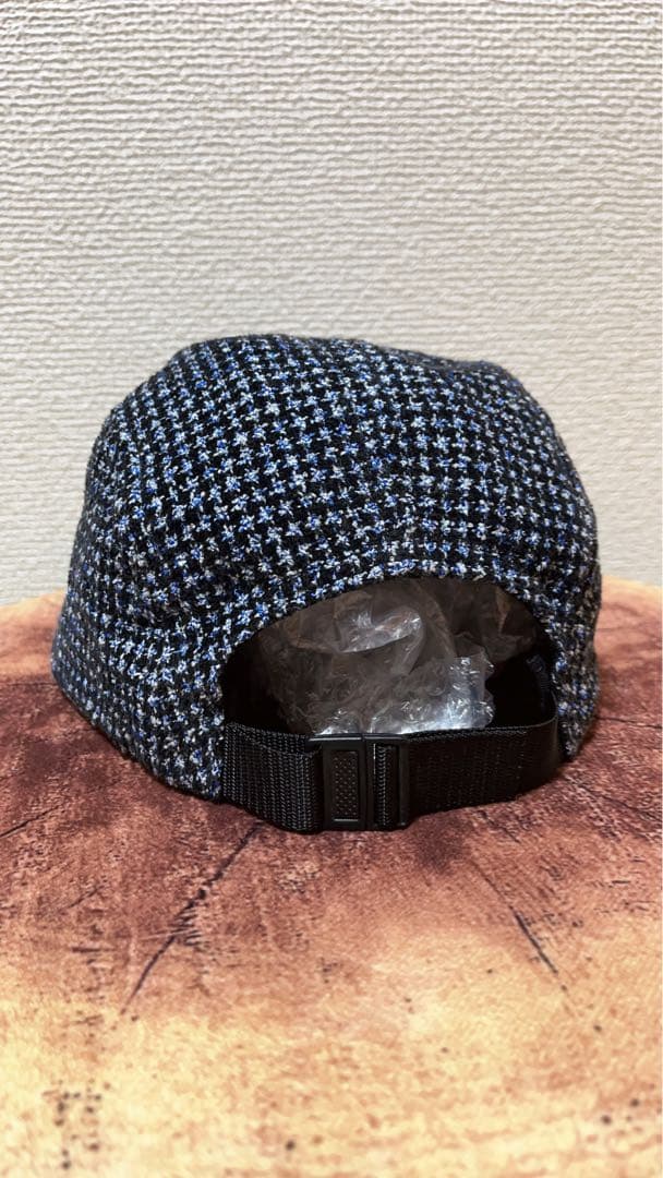 Supreme キャップ 青黒チェック
