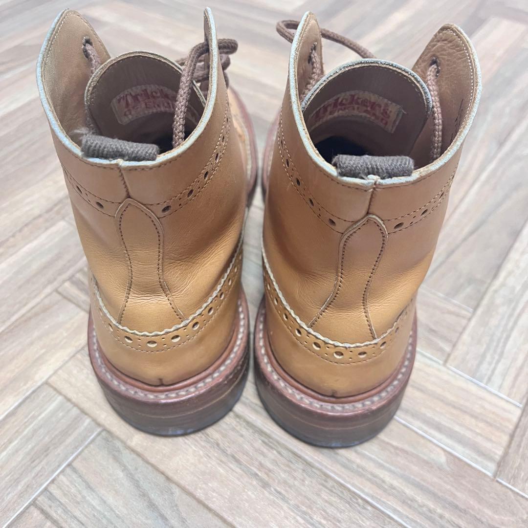 希少　Trickers カントリーブーツ　キャメル　メダリオン　モールトン