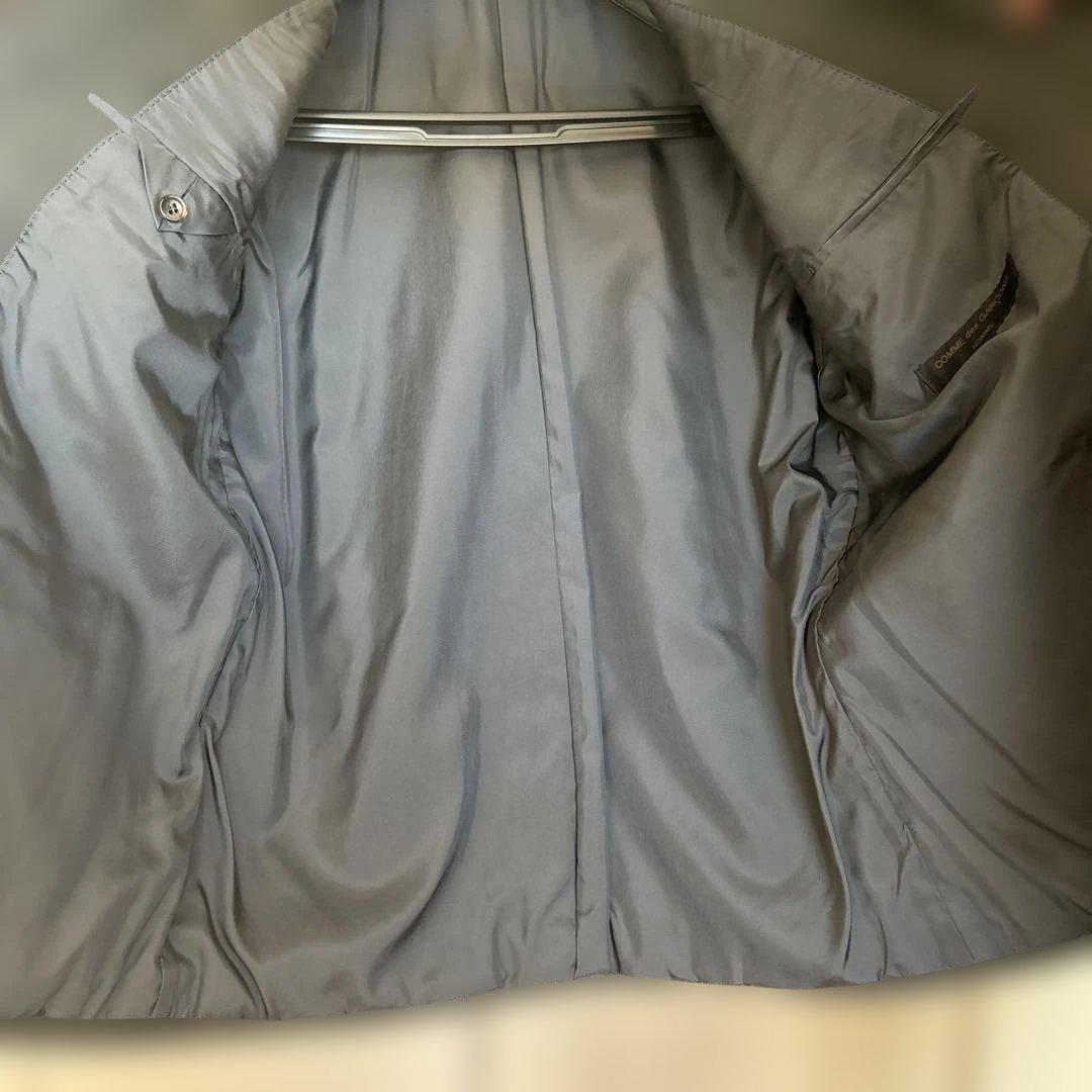 80s コムデギャルソン オム テーラードジャケット　グレー　ヘリンボーン