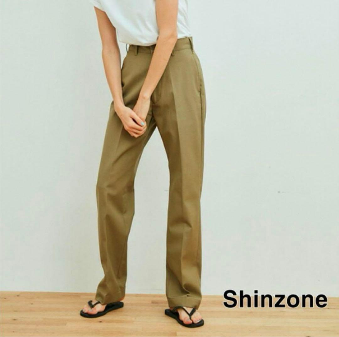 美品＊THE SHINZONE シンゾーン ハイウエストチノパンツ 38