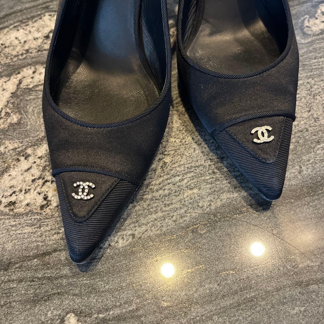 美品　シャネル　CHANEL ミュール　バッグストラップ　レディース　36