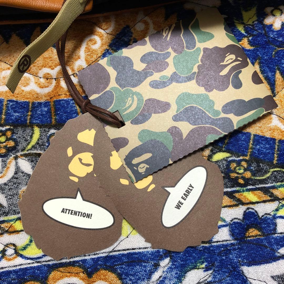 アベイシングエイプ　レザーダウンジャケット　hero XL