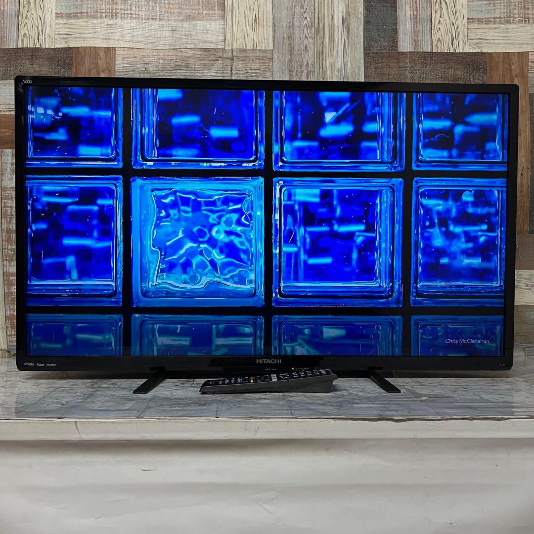 即日受渡❣️全国送料込日立40型液晶テレビ外付HDD録画可 臨場感溢れるサウンド
